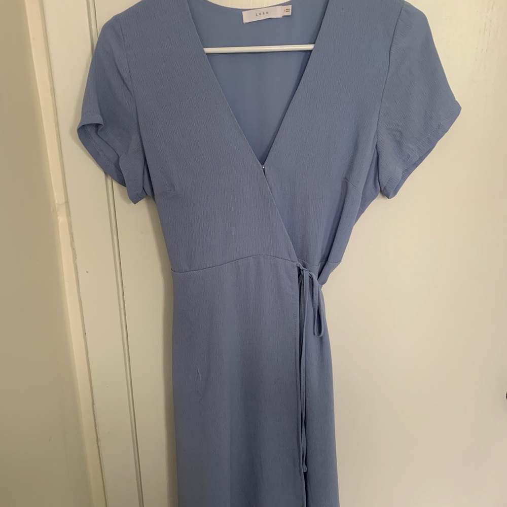 Lush V Neck Wrap Dress - S